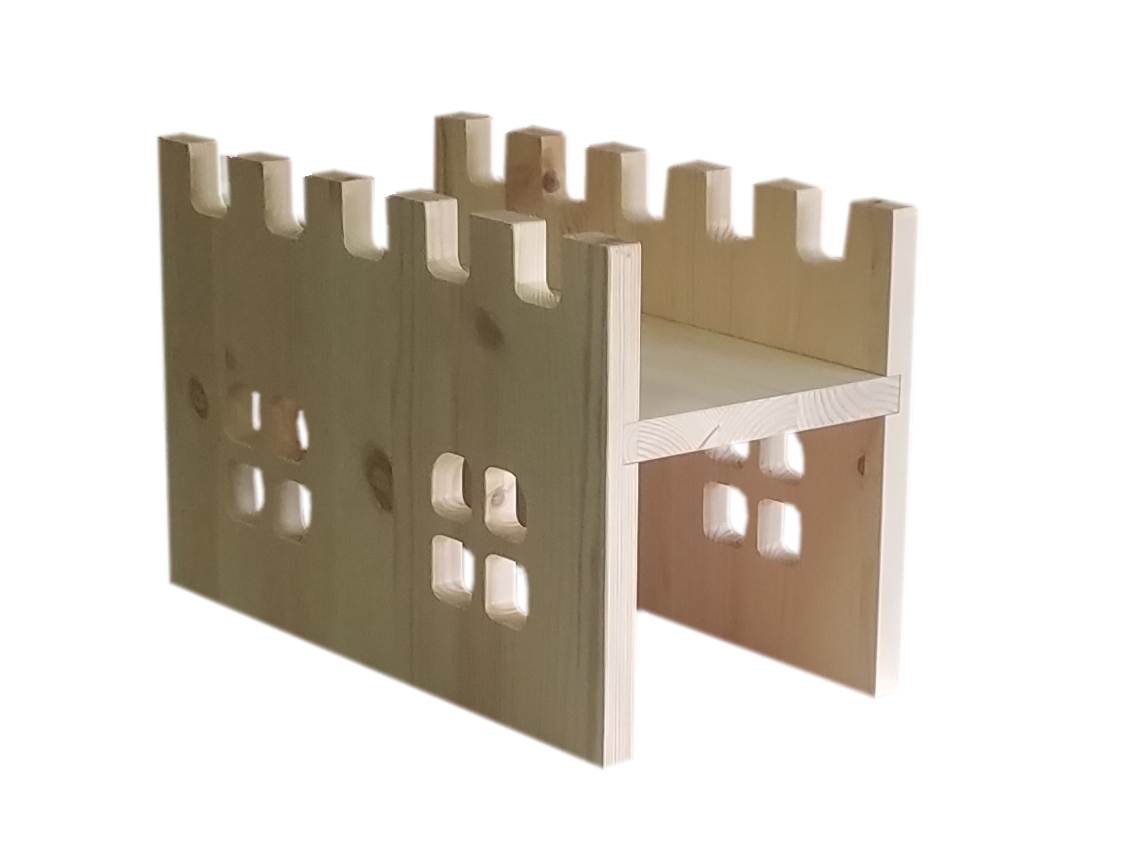 Wutzenburg Wehrgang mit Fenstern beidseitig